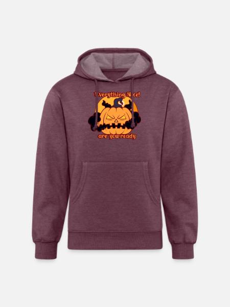 Halloween-everything nice - Unisex Organic Hoodie - heather burgundy