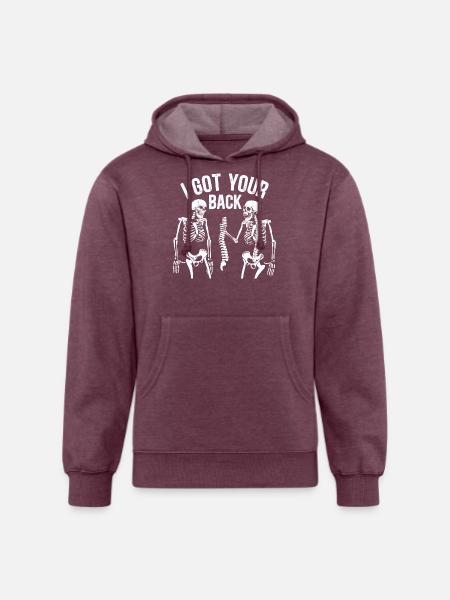 I got your back. - Unisex Organic Hoodie - heather burgundy