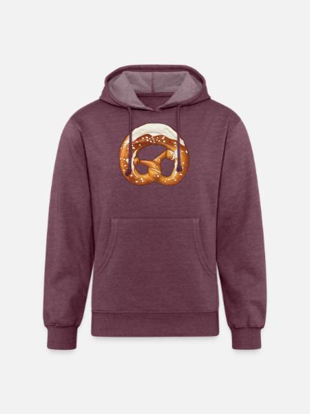 Pretzel - Unisex Organic Hoodie - heather burgundy