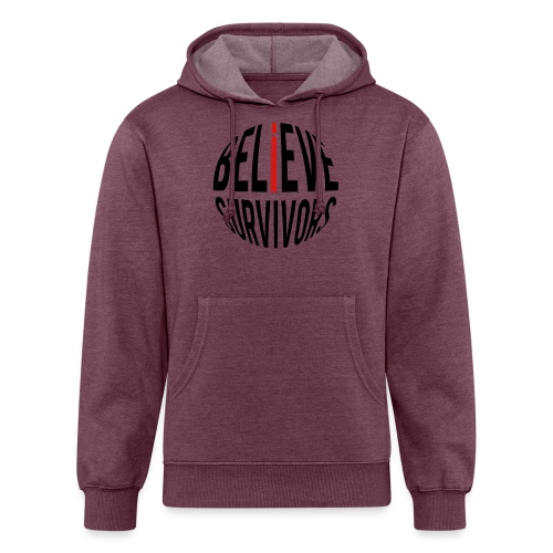 Believe Survivors Typography T-shirts - Unisex Organic Hoodie