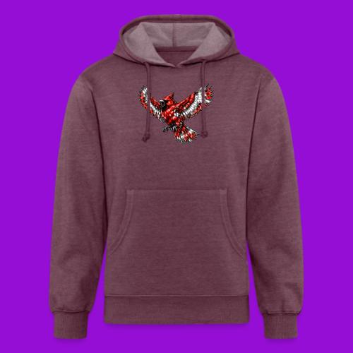 Cardinal in Flight - Unisex Organic Hoodie