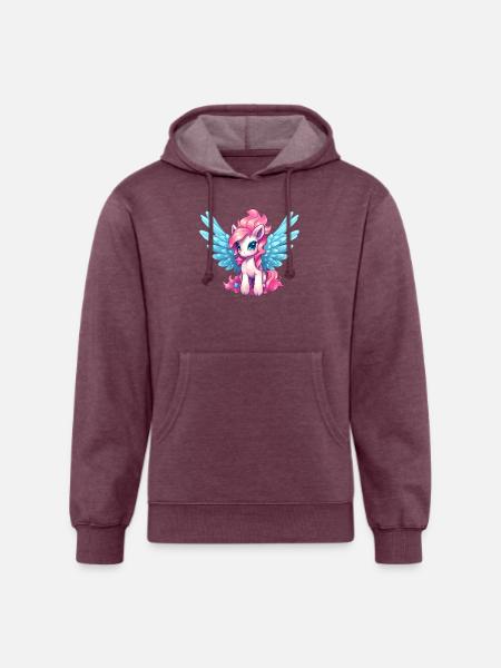 Pegasus - Unisex Organic Hoodie - heather burgundy