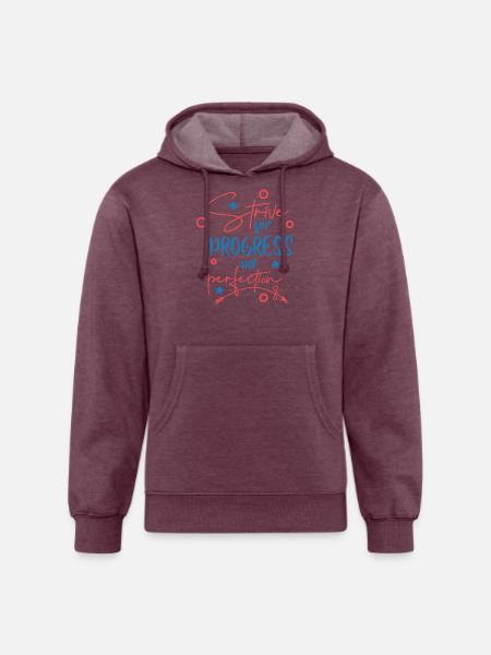 Motivational Quotes - Unisex Organic Hoodie - heather burgundy