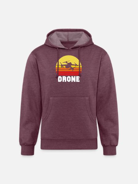 Drone - Unisex Organic Hoodie - heather burgundy