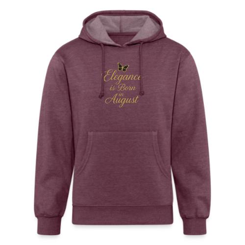 Elegance Is Born in August | Gold Butterfly - Unisex Organic Hoodie