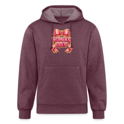 Cute Pink Bow Women’s Day Feminist Symbol - Unisex Organic Hoodie