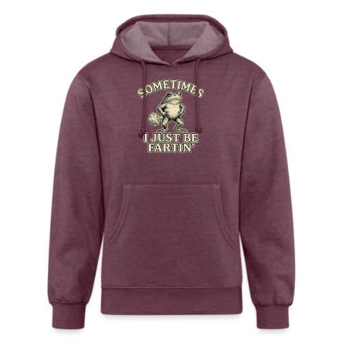 Sometimes I Just Be Fartin Funny Frog Shirt - Unisex Organic Hoodie