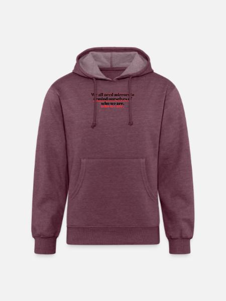 Mirrors - Unisex Organic Hoodie - heather burgundy