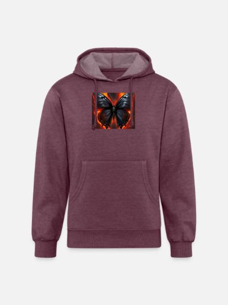 DZGN - Unisex Organic Hoodie - heather burgundy