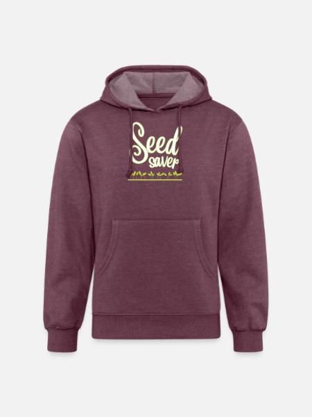 Seed Saver - Unisex Organic Hoodie - heather burgundy