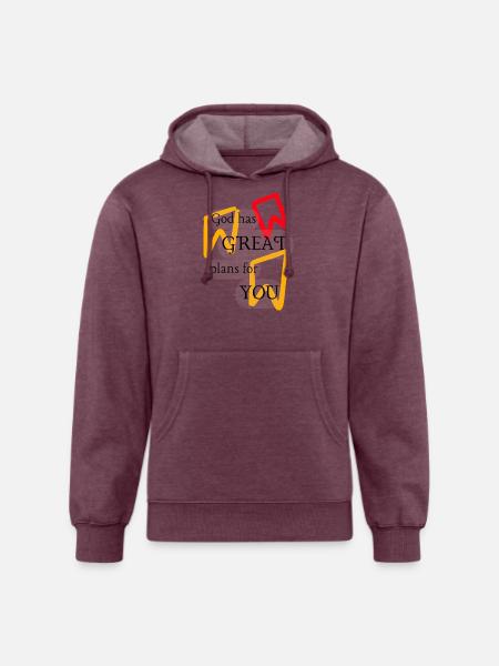 Dear John - Unisex Organic Hoodie - heather burgundy