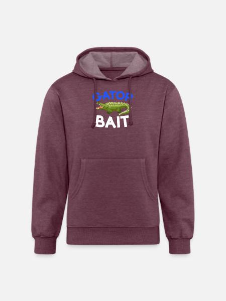 Gator Bait Crocs - Unisex Organic Hoodie - heather burgundy
