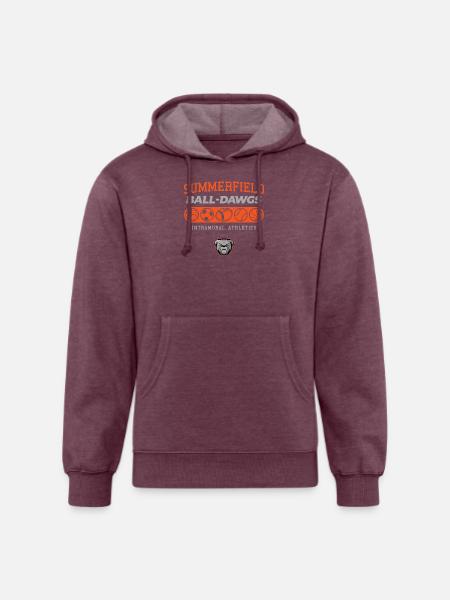 Summerfield Ball Dawgs - Unisex Organic Hoodie - heather burgundy