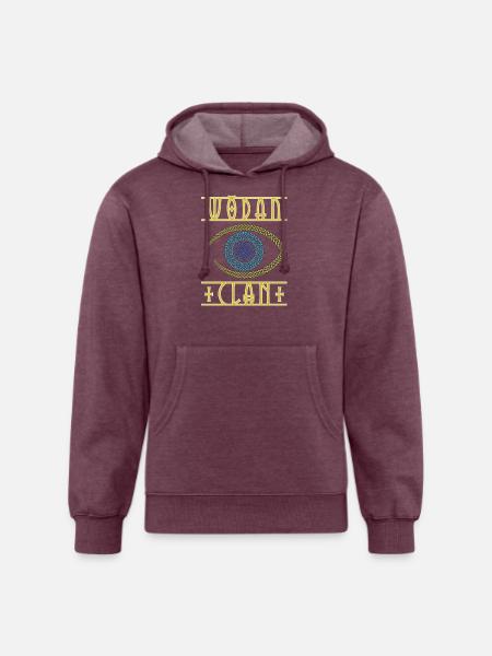 Odin Eye - Unisex Organic Hoodie - heather burgundy
