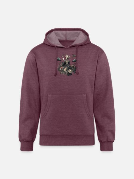 Positive Spread Positivity Clothing - Unisex Organic Hoodie - heather burgundy
