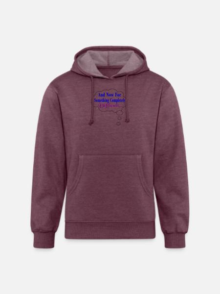 Completely Difficult - Unisex Organic Hoodie - heather burgundy