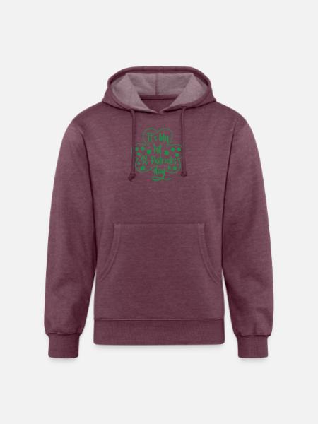 Patricks Day - Unisex Organic Hoodie - heather burgundy