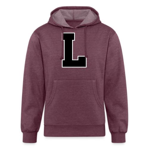 Varsity Letter L Athletic Monogram - Unisex Organic Hoodie