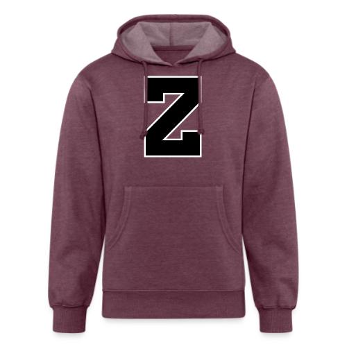 Varsity Letter Z Athletic Font Design - Unisex Organic Hoodie