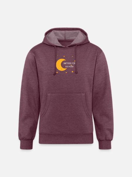 anything for our moony - Unisex Organic Hoodie - heather burgundy