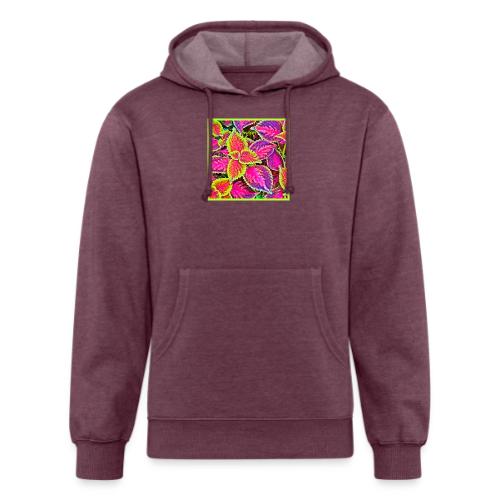 Vivid ChromaLeaf Harmony Pattern - Unisex Organic Hoodie