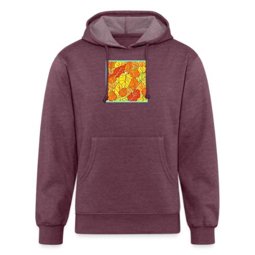 Neon Foliage Burst Vibrant Design - Unisex Organic Hoodie