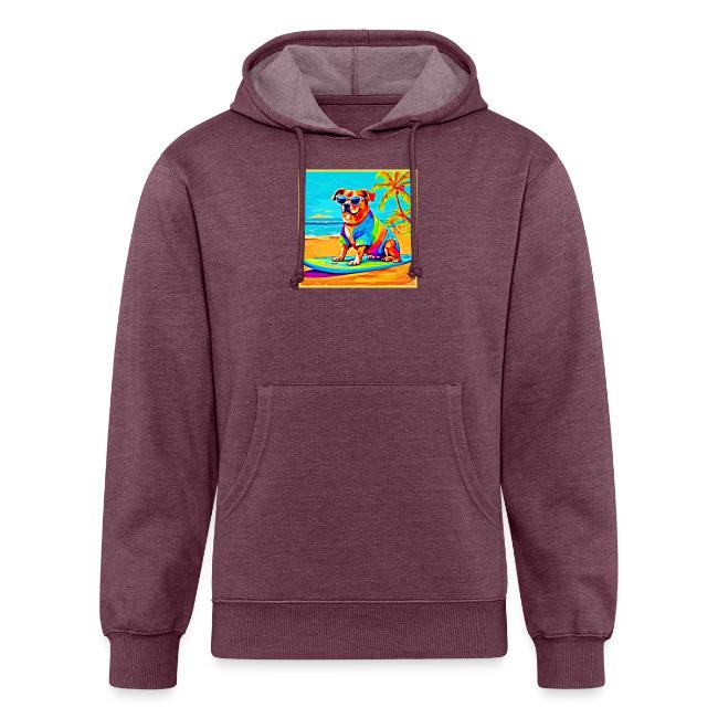 Beachside Pup: Surfing Charm