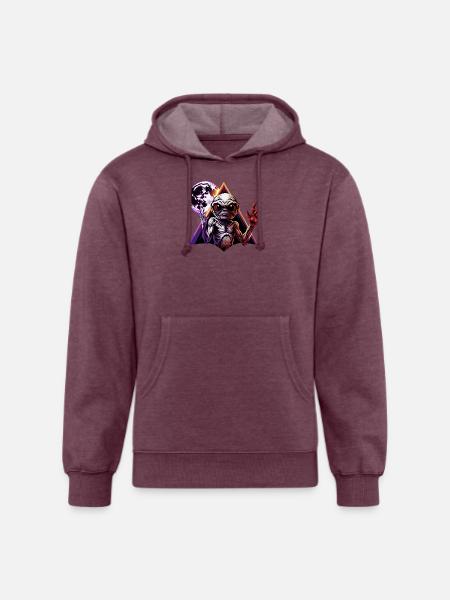 IlluminET87 - Unisex Organic Hoodie - heather burgundy