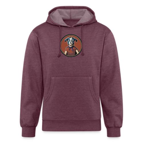 Dogboy Adventutes Red Circle Logo - Unisex Organic Hoodie
