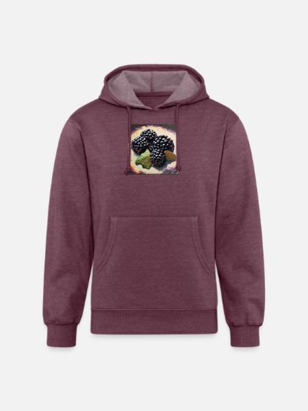 Berries and style - Unisex Organic Hoodie - heather burgundy