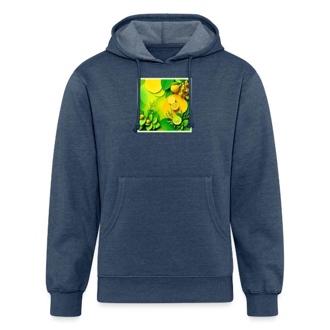 Abstract Lemon Lime Nature Art