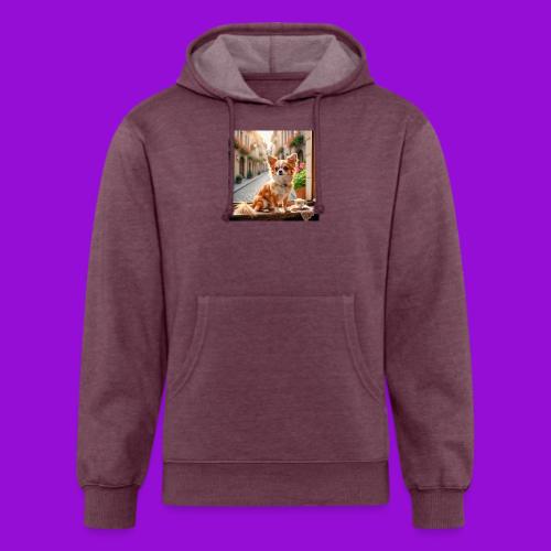 Morning coffee Chihuahua - Unisex Organic Hoodie