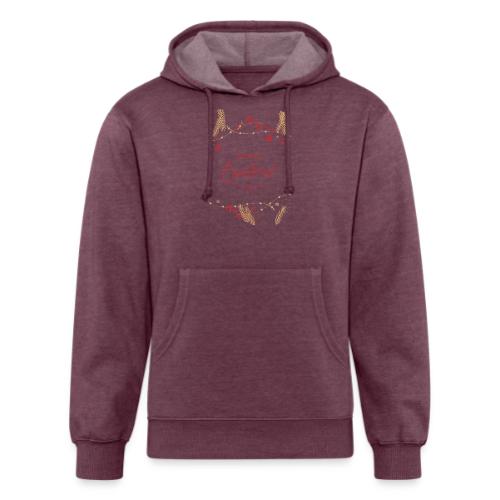 Merry Christmas Typography Design - Unisex Organic Hoodie