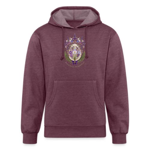 Spring Meadow Crown Tee, Cottagecore Renewal Gift - Unisex Organic Hoodie