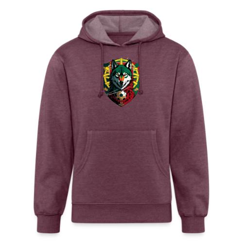 Portugal Iberian Wolf Soccer T Shirt,Football Gift - Unisex Organic Hoodie