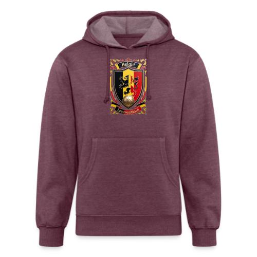 Belgium Lion Crest T-Shirt, Belgian Flag Gift - Unisex Organic Hoodie