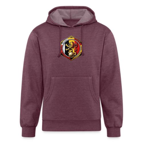 Belgium Lion Valor T-Shirt, Belgian Pride Gift - Unisex Organic Hoodie