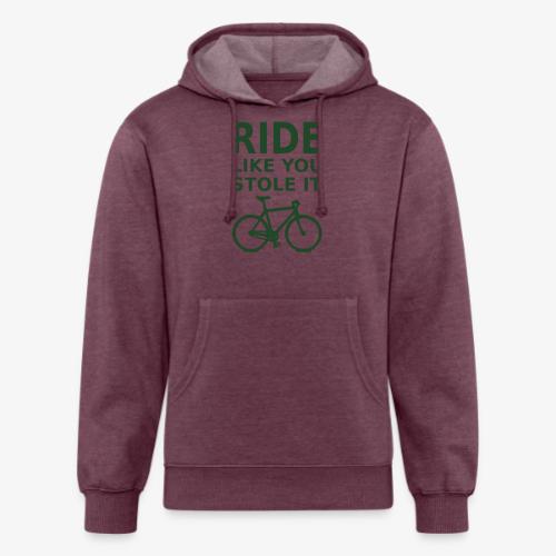 ride like you stole it - bicycle - Unisex Organic Hoodie