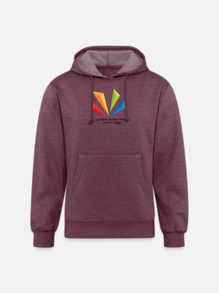 Social - Unisex Organic Hoodie - heather burgundy