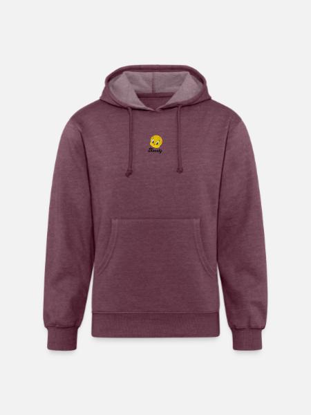 Looney Tunes Tweety Embroidery - Unisex Organic Hoodie - heather burgundy