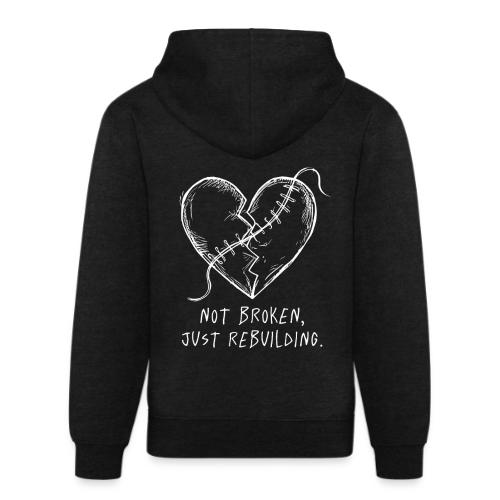 Not Broken Just Rebuilding Hoodie | Healing Heart - Unisex Organic Hoodie