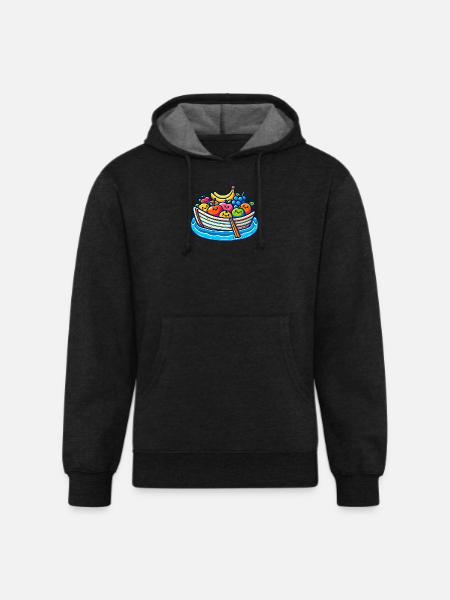 Fruity Boat Adventure - Unisex Organic Hoodie - charcoal grey