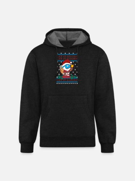 The Smurfs Papa Smurf Let It Smurf - Unisex Organic Hoodie - charcoal grey