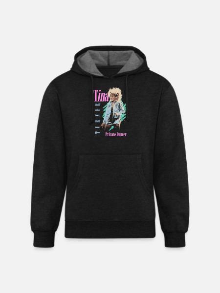 Tina Turner Private Dancer Design - Unisex Organic Hoodie - charcoal grey