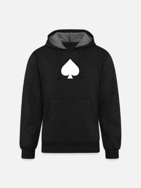 Spades - Unisex Organic Hoodie - charcoal grey