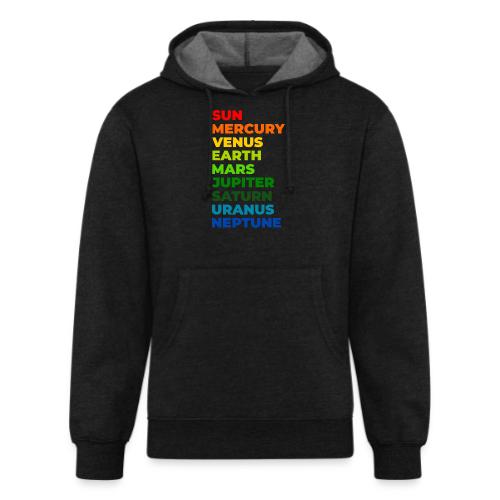 Color the solar system - Unisex Organic Hoodie