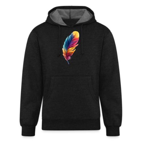 Rainbow Flight Feather - Unisex Organic Hoodie