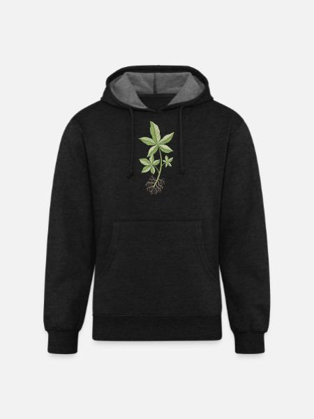 Money Tree Cutting - Unisex Organic Hoodie - charcoal grey