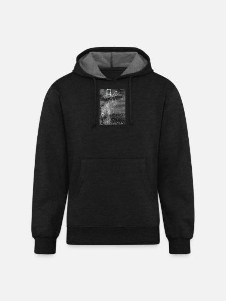 Good Shepherd - Dark Image - Unisex Organic Hoodie - charcoal grey