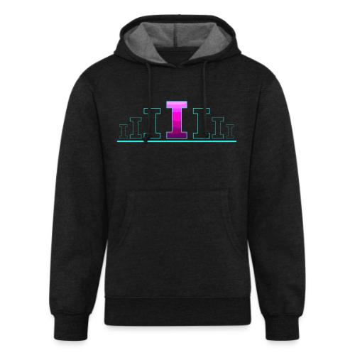 Letter I – Capital Varsity Alphabet Monogram - Unisex Organic Hoodie